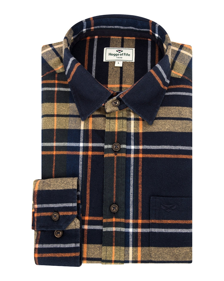 Hoggs Coll Cotton Twill Check Shirt