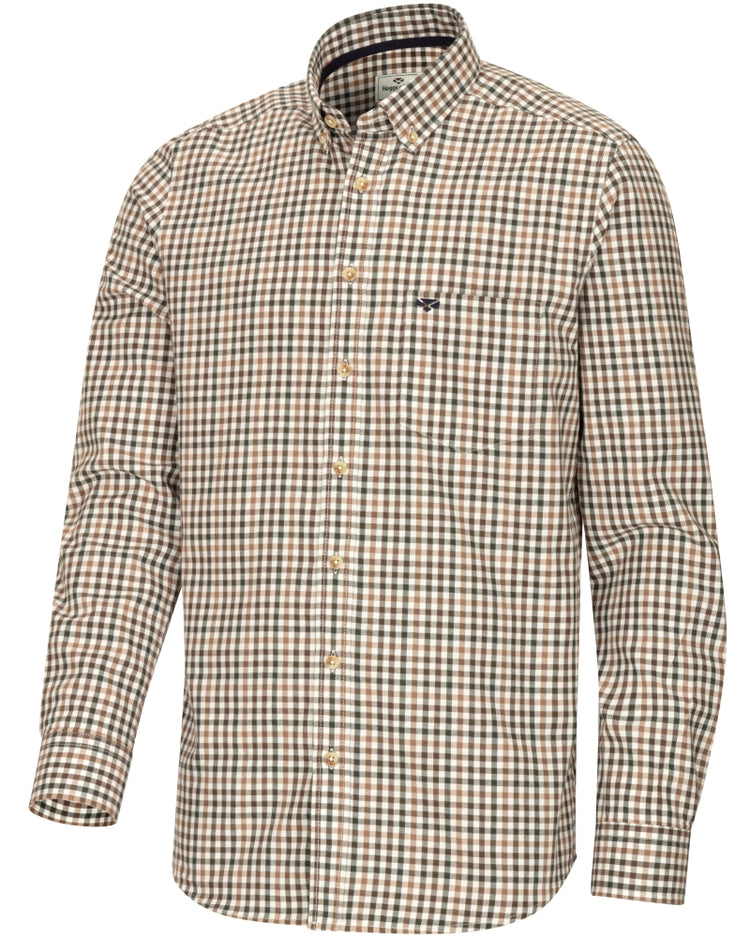 Hoggs Garvock Cotton Twill Herringbone Check Shirt