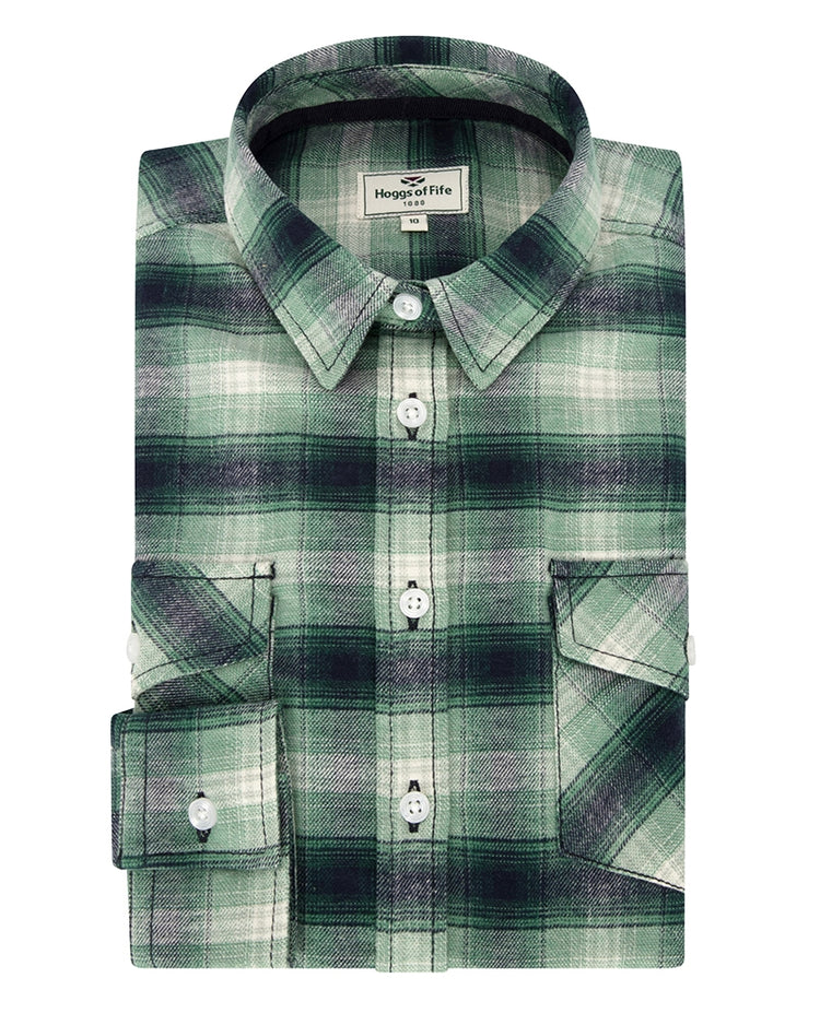 Hoggs Of Fife Isla Flannel Check Shirt.