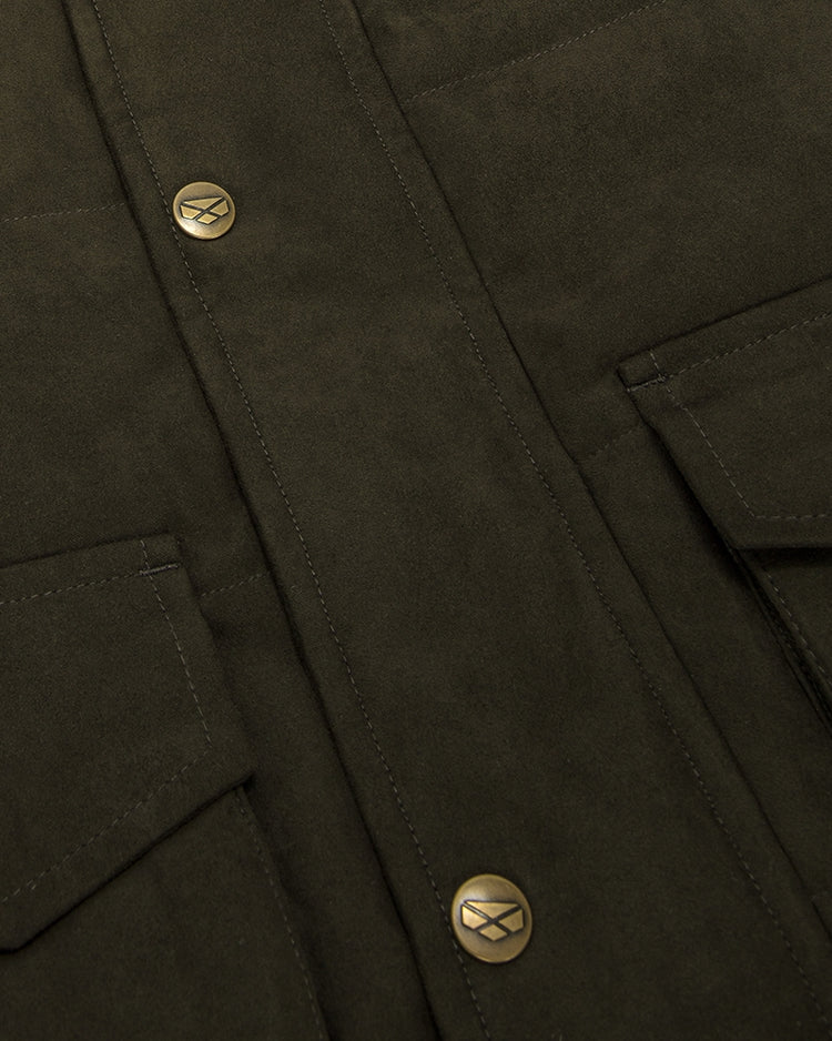 Hoggs Of Fife Glenbesk Quilted Jacket 'Loden'