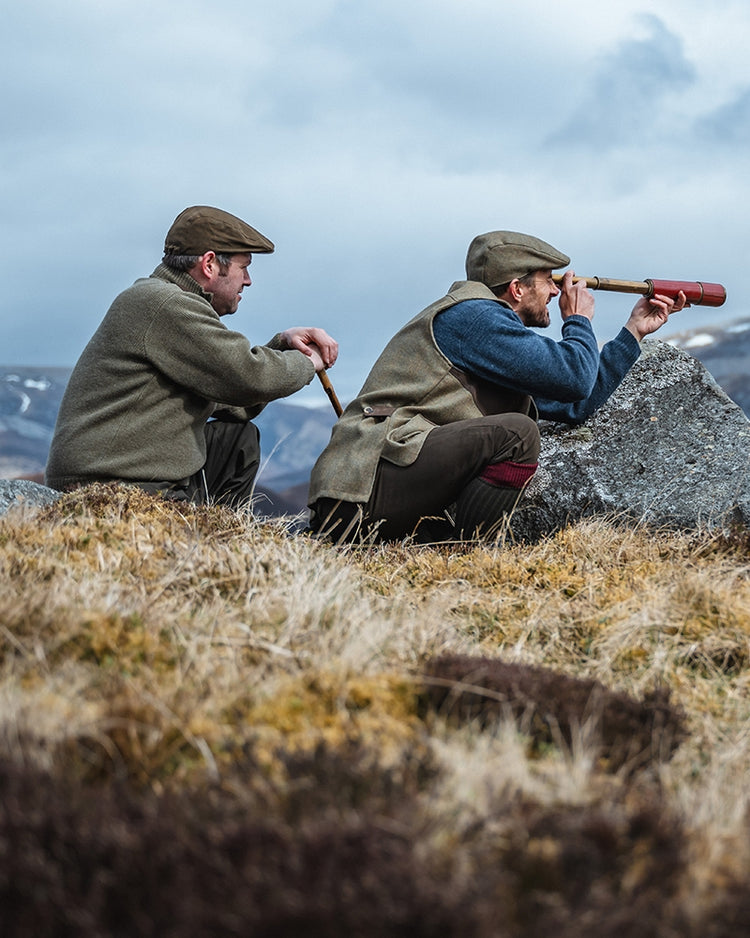 Hoggs of Fife Melrose ll Crew Hunting Pullover