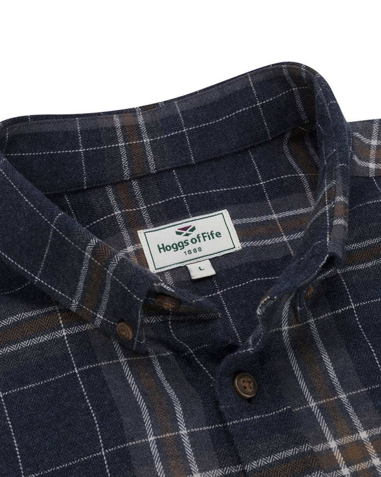 Hoggs of Fife Pitlessie Button Down Flannel Shirt.