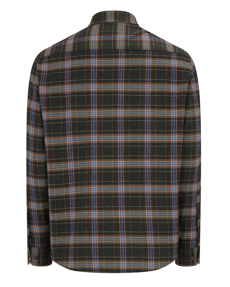 Hoggs of Fife Pitlessie Button Down Flannel Shirt.