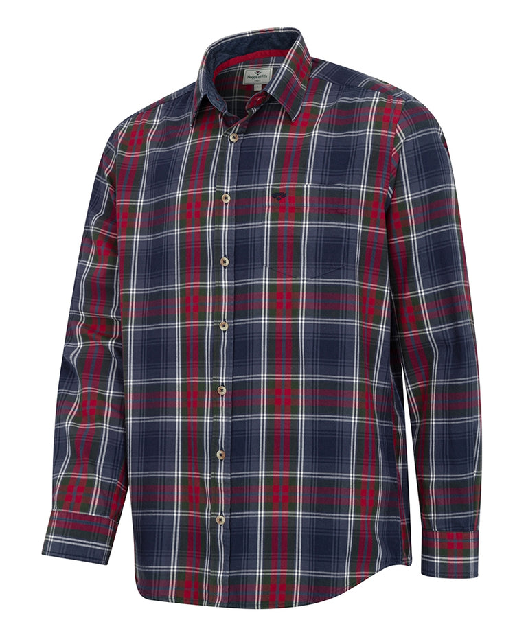 Hoggs Of Fife Taransay Plaid Twill Shirt.