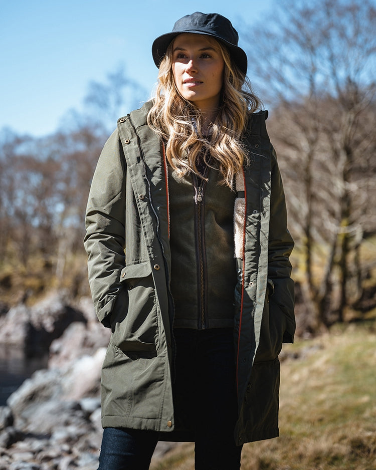 Hoggs Of Fife Walker Ladies Long Coat.