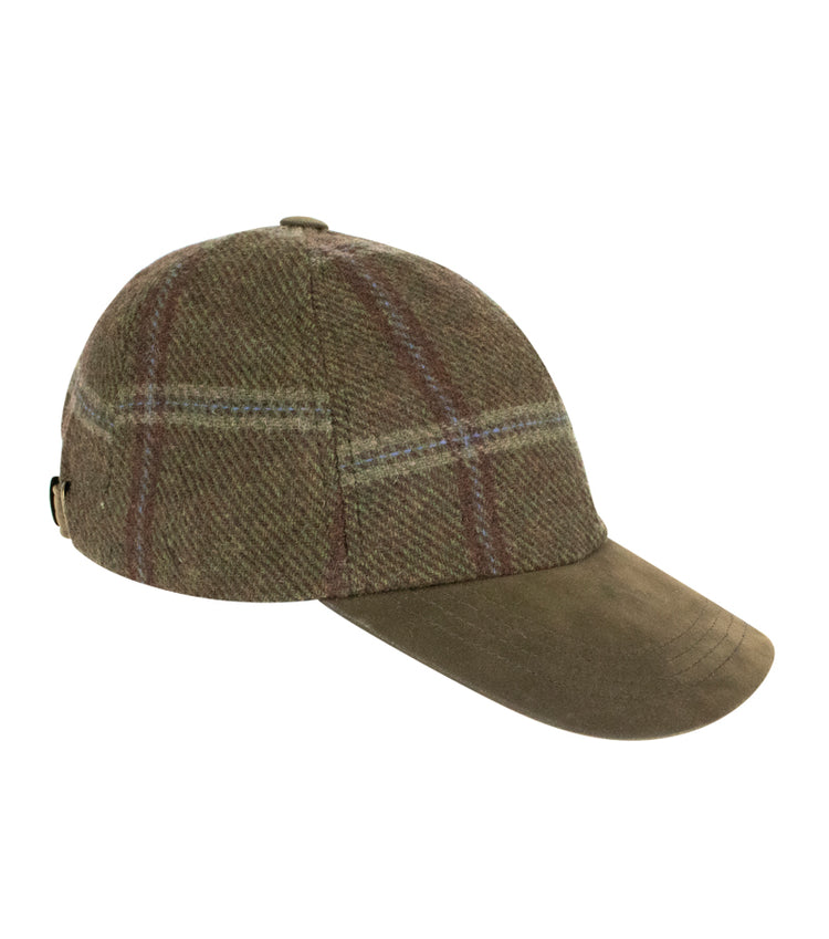 CLEARANCE-Hoggs of Fife Musselburgh ladies tweed baseball cap