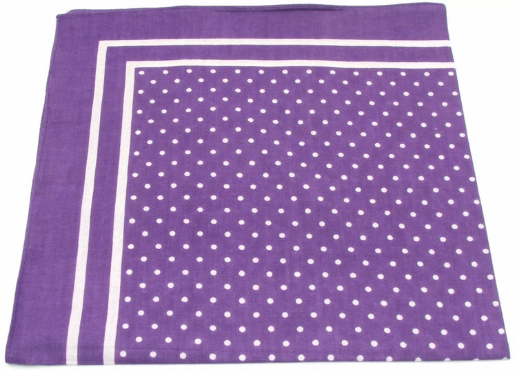 Spotted  Cotton Handkerchief - Various Colours