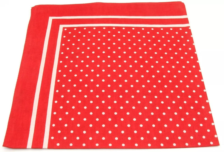 Spotted  Cotton Handkerchief - Various Colours